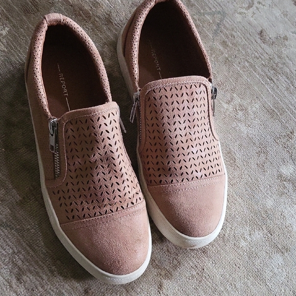 REPORT Women's Brown Perforated Slip-On Sneakers - Picture 1 of 5
